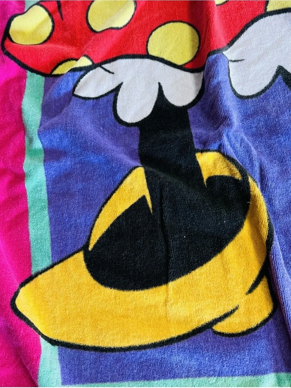 Mickey and Minnie Mouse Classic Tropical Beach Towel SET Vintage FRANCO Estate